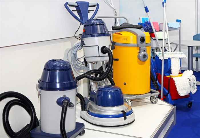Industrial drum vacuum cleaners and janitors equipment